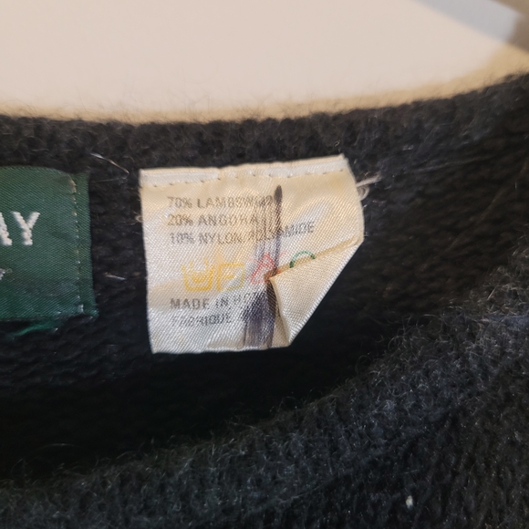 Julimay Beaded Angora Lambswool Sweater Black Embellished Knit M - Picture 5 of 7